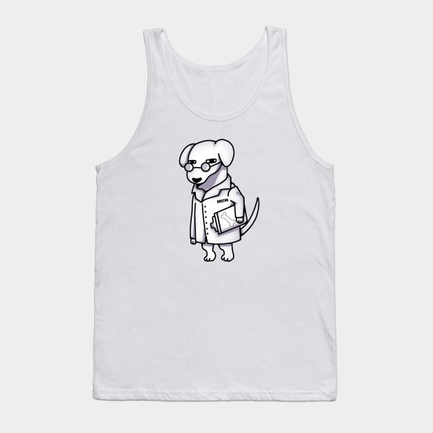 Funny Doctor Dog, Dog Lover Tank Top by dukito